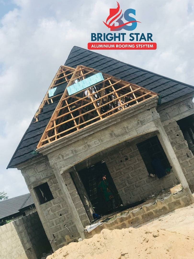 Home roof installation in progress in Lagos